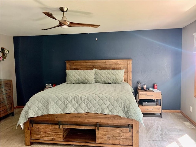 15690 E 1100th Ave, Effingham, IL 62401 - carpeted bedroom with ceiling fan and baseboards