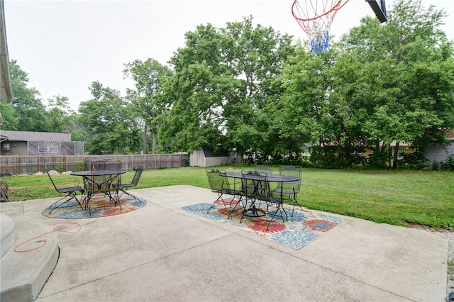 530 Sunset Dr, Mt Zion, IL 62549 - view of patio with outdoor dining area