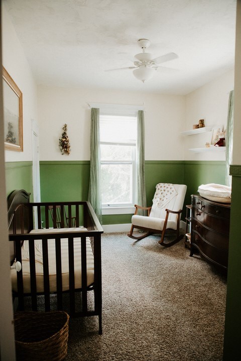 403 Maple St, Marshall, IL 62441 - bedroom featuring carpet floors and ceiling fan
