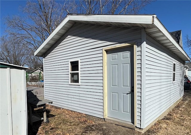 view of outdoor structure with an outdoor structure