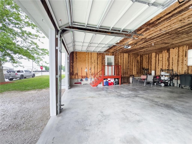106 N Jefferson St, Greenup, IL 62428 - garage featuring a garage door opener