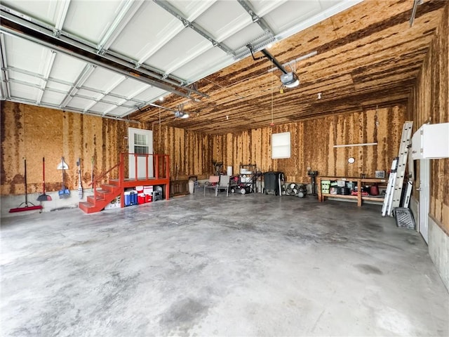 106 N Jefferson St, Greenup, IL 62428 - garage featuring a garage door opener