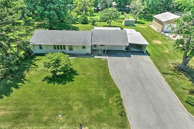 125 W Walnut St, Mt Zion, IL 62549 - aerial view of property and surrounding area