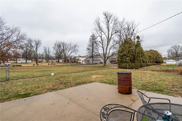 view of patio with fence