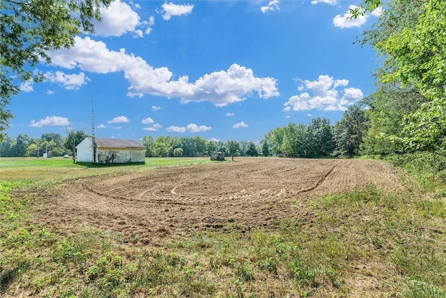 view of landscape with a rural view