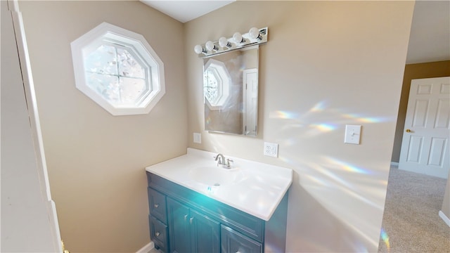 bathroom featuring vanity