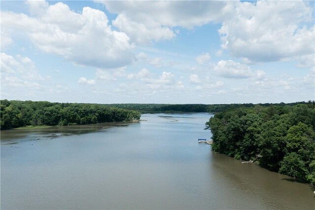 3728 N Lake Blvd, Danville, IL 61832 - water view featuring a heavily wooded area
