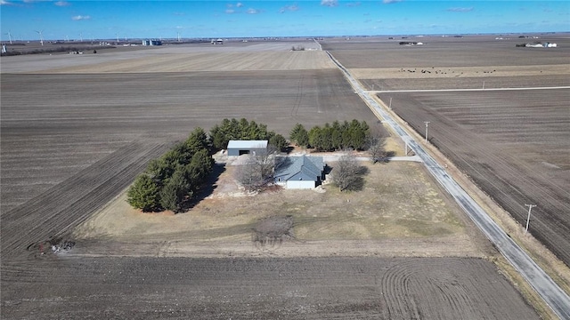 bird's eye view featuring a rural view