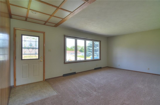 635 E N St, Warrensburg, IL 62573 - carpeted foyer with plenty of natural light and baseboards