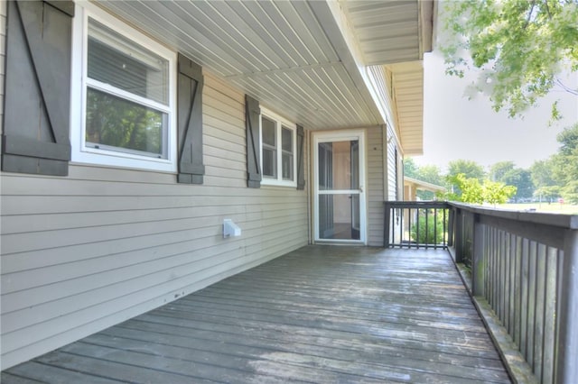 235 W Lawrence St, Illiopolis, IL 62539 - view of wooden deck