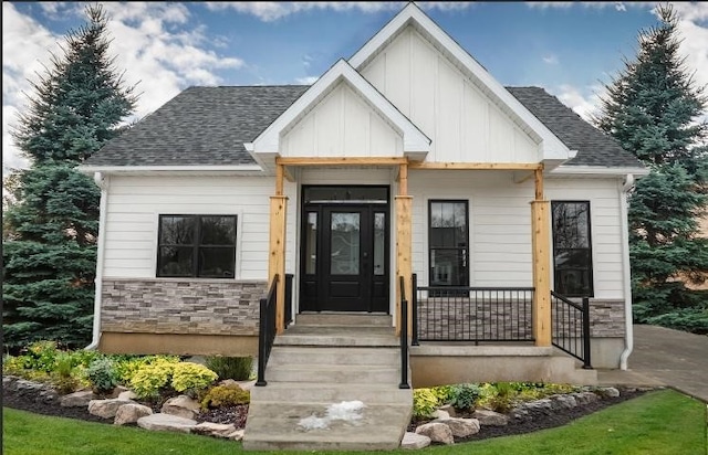 view of front of home with a porch