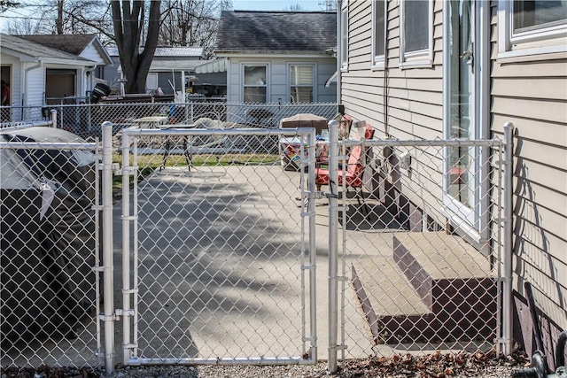 exterior space featuring fence