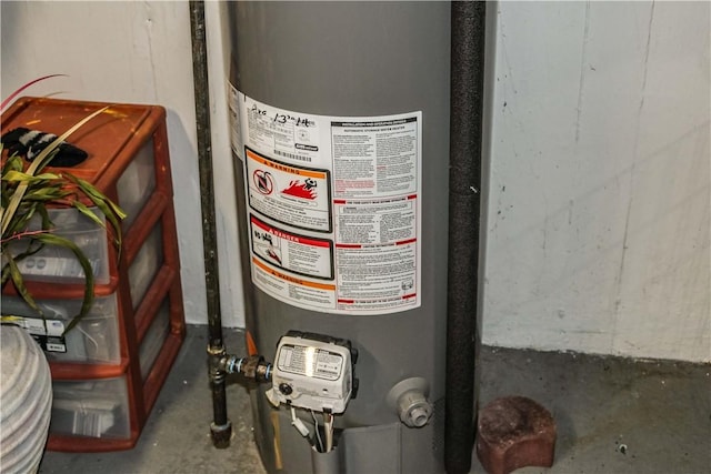 utilities featuring gas water heater