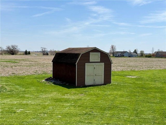view of shed