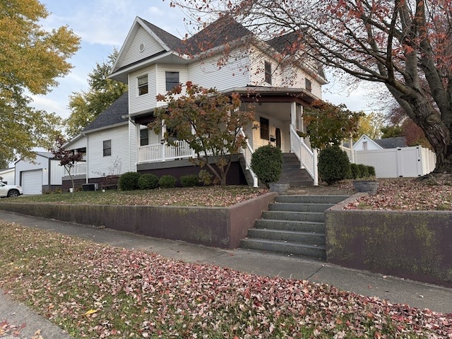 view of front facade with covered porch