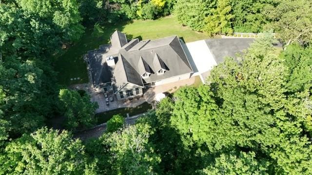 6086 Chicory Knl, Charleston, IL 61920 - view from above of property featuring a heavily wooded area