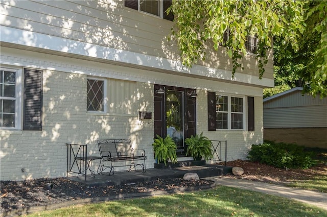 317 Hickory Ln, Mattoon, IL 61938 - entrance to property with brick siding