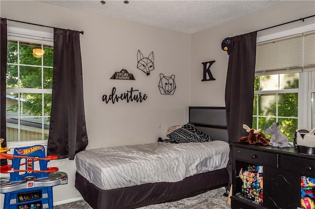317 Hickory Ln, Mattoon, IL 61938 - bedroom featuring a textured ceiling