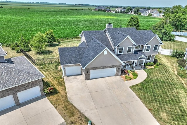 1008 Schroll Dr, Forsyth, IL 62535 - overview of rural landscape