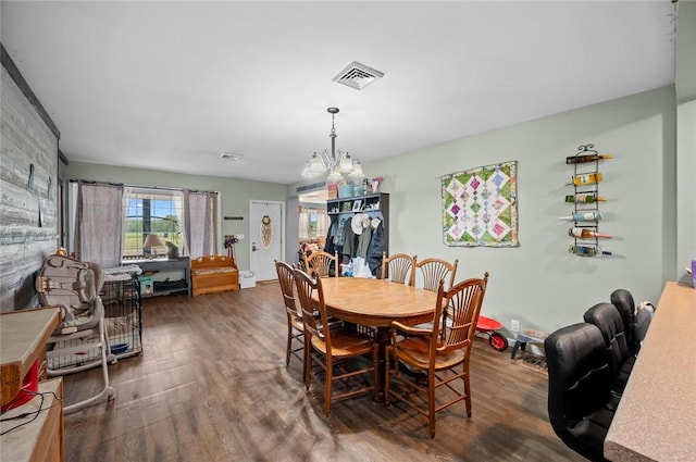 22417 N 1320th St, Marshall, IL 62441 - dining area featuring wood finished floors and a chandelier
