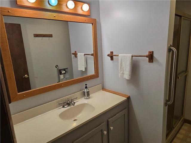 20746 E 400 N, Charleston, IL 61920 - full bathroom with vanity and a stall shower