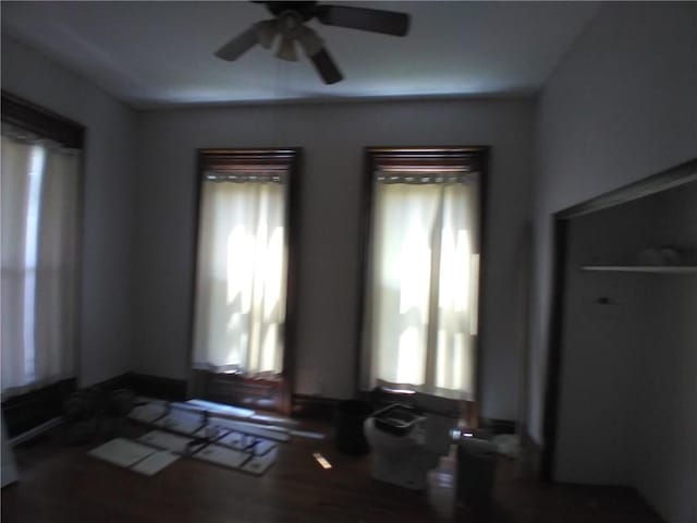 172 Broadway St, Shelbyville, IL 62565 - interior space featuring ceiling fan