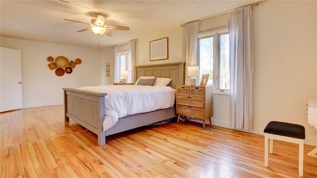 bedroom featuring multiple windows