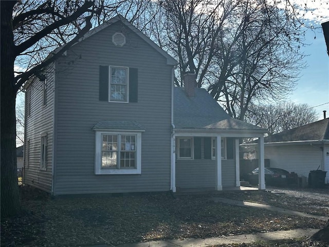 view of back of property