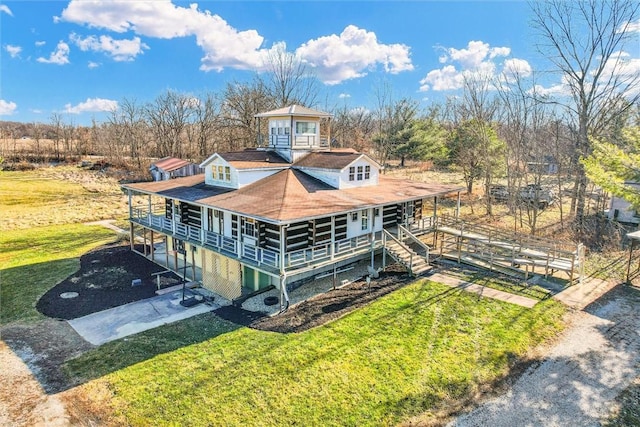 exterior space featuring a yard