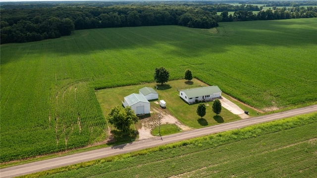 11444 N 800th St, Effingham, IL 62401 - overview of rural landscape featuring rows of crops