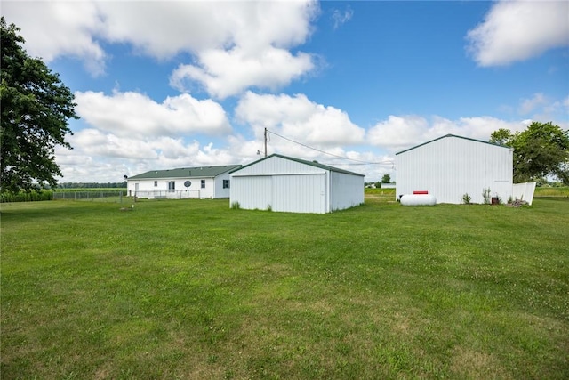 11444 N 800th St, Effingham, IL 62401 - view of green lawn with an outbuilding and an outdoor structure