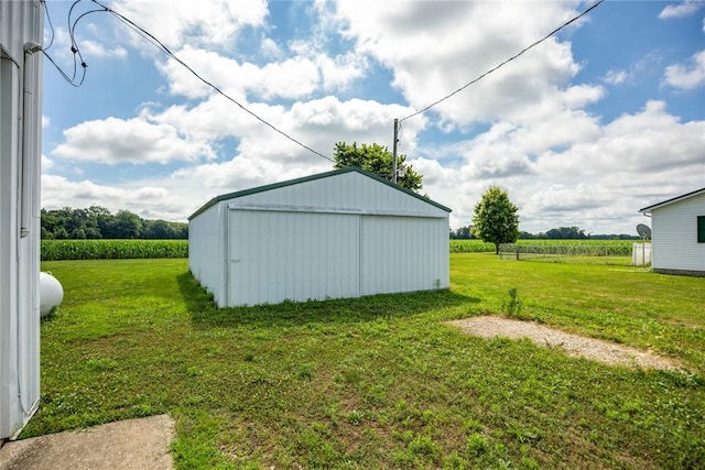 11444 N 800th St, Effingham, IL 62401 - view of pole building with a lawn and a view of rural / pastoral area