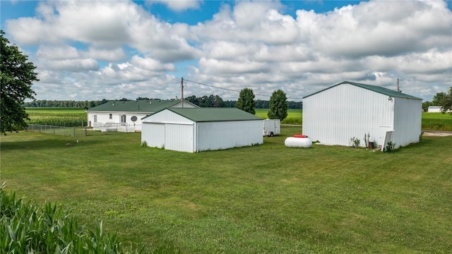 11444 N 800th St, Effingham, IL 62401 - view of yard featuring a pole building and an outbuilding