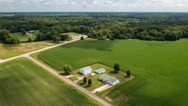 11444 N 800th St, Effingham, IL 62401 - view of rural area featuring a heavily wooded area