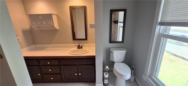 406 S Gray St, Sidell, IL 61876 - bathroom featuring vanity and tile patterned floors