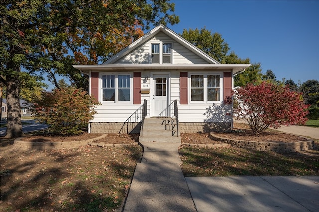 view of bungalow-style home