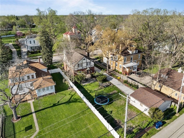 bird's eye view with a residential view