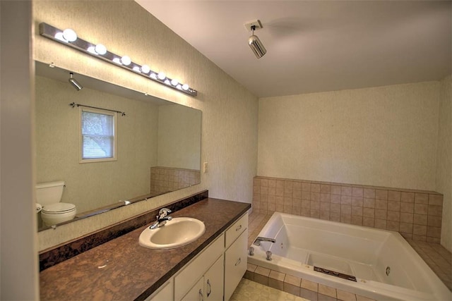 4324 Cleveland Ave, Decatur, IL 62521 - bathroom featuring a tub with jets and vanity