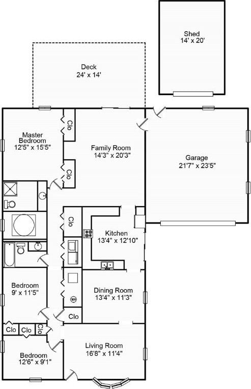 4324 Cleveland Ave, Decatur, IL 62521 - view of room layout