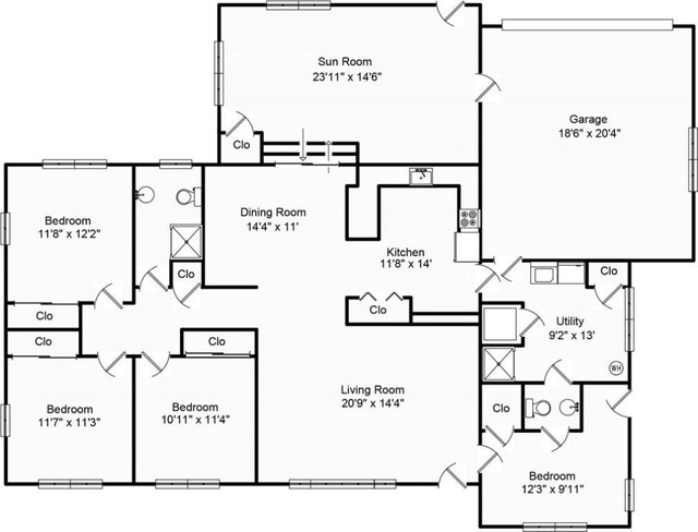 427 S Madison St, Cerro Gordo, IL 61818 - room layout