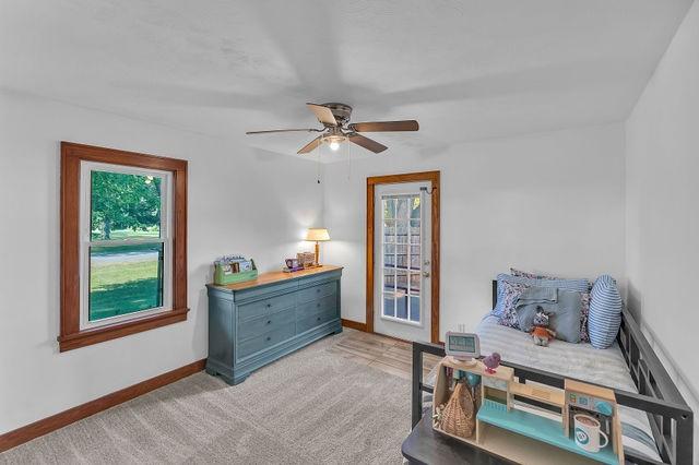 4170 N Taylor Ave, Decatur, IL 62526 - sitting room featuring a ceiling fan and carpet