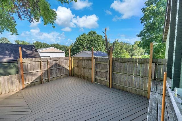 4170 N Taylor Ave, Decatur, IL 62526 - deck featuring a fenced backyard