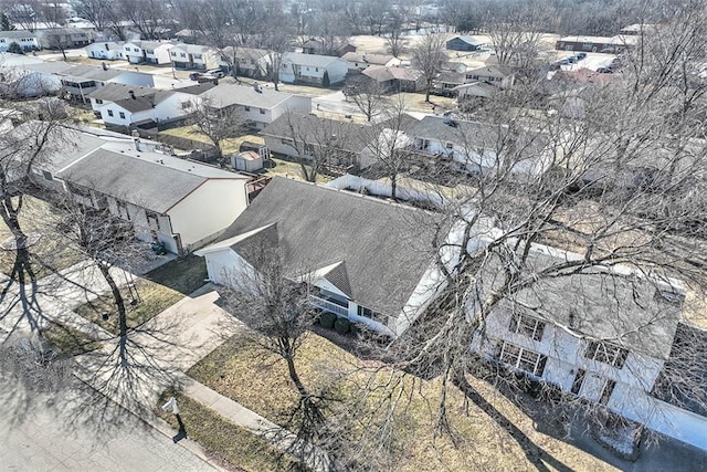 aerial view featuring a residential view