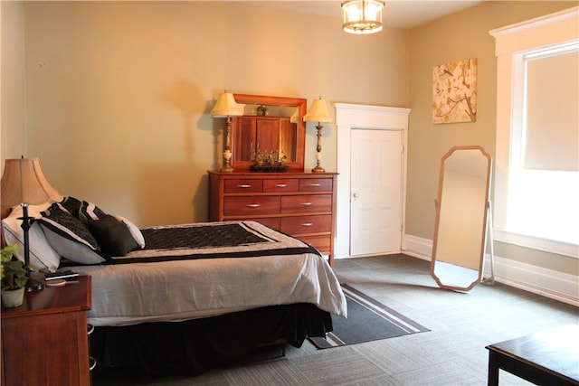 bedroom featuring carpet flooring