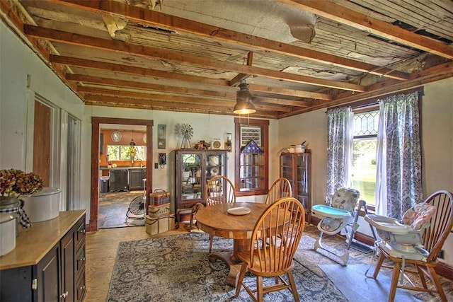 59 Lynn St, Weldon, IL 61882 - dining area featuring wood finished floors