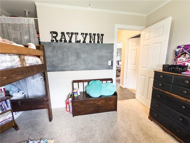 421 S 8th St, Marshall, IL 62441 - carpeted bedroom featuring ornamental molding