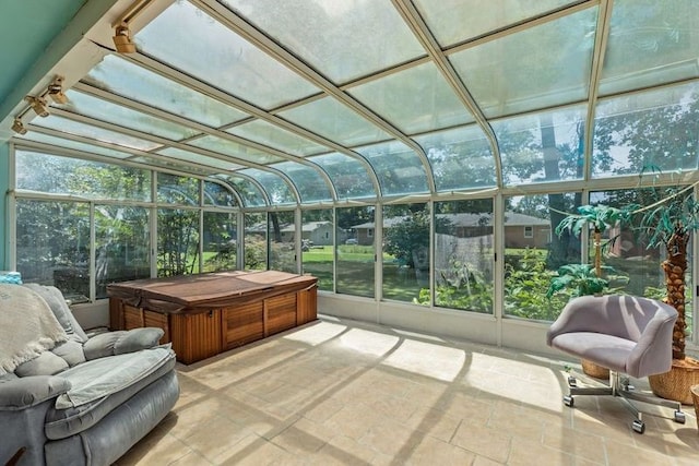 view of sunroom / solarium