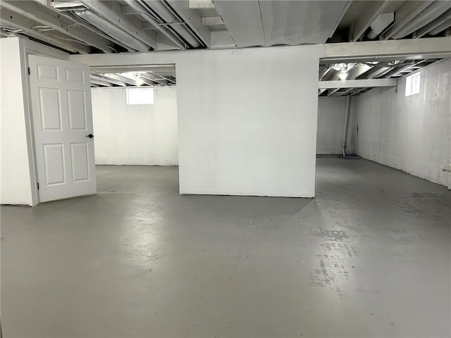view of basement