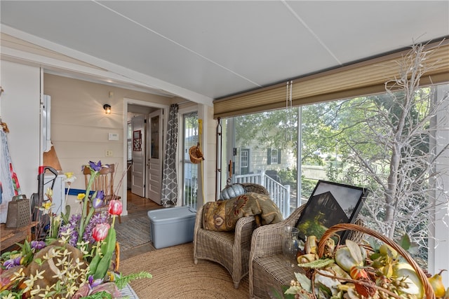 sunroom / solarium with a wealth of natural light