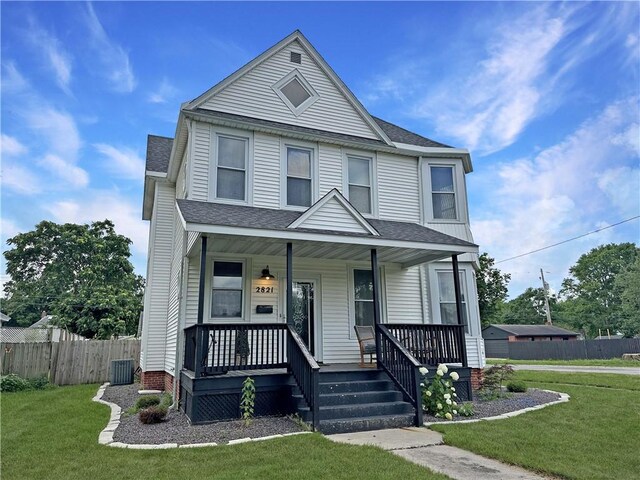 2821 Western Ave, Mattoon, IL 61938 - view of front of property with a shingled roof and covered porch